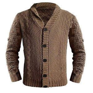 <b>Men</b> <b>Cardigan</b> Soft Fabric <b>Long</b> Sleeve Warm Casual Outfit Comfortable Fit <b>Men</b> <b>Cardigan</b> Stylish Everyday Outfit - Product Image 1