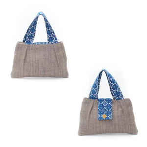 กระเป๋าถือแฟชั่นปอกระเจาพร้อมที่จับพิมพ์ลายผ้าฝ้ายสินค้าคุณภาพสูงผลิตในอินเดียตะวันตกเบงกอล - Product Image 3