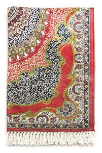 Tapis de prière musulman islamique en soie tuftée lavable fait à la main, Sajjadah, 290 grammes, 118x69 cm, cadeau de mariage de haute qualité - Product Image 4