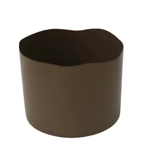 De Unieke Metalen Ronde Plantenbak Un Even Rand Matbruin Gepoedercoat Plantenpot Voor Huistuin En Woonkamerdecoraties Bulk