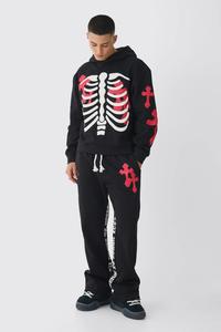 Puff impresión al por mayor de encargo de alta calidad del hombre Jogging Suits Oem logotipo personalizado chándal 100% algodón transpirable - Product Image 2