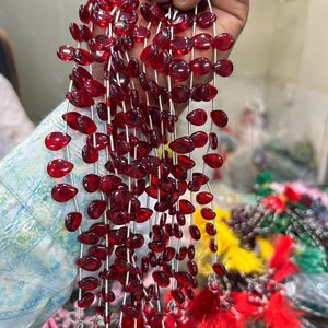 Piedras preciosas sueltas de Monalisa, cuentas en forma de lágrima en fibra óptica verde con piedras preciosas de corte ovalado natural - Product Image 2