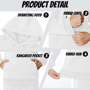 Sweats à capuche personnalisés à imprimé bouffant pour hommes fabriqués à partir de tissu de haute qualité avec option de personnalisation Sweats à capuche pour hommes à épaules tombantes - Product Image 6