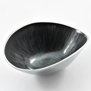 Cuenco de sopa de utensilios de cocina de esmalte metálico para servir ensalada, sopa, fruta o chocolate en fiestas, diseño decorativo impreso de arroz - Product Image 5