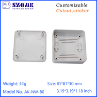 Boîtier intelligent de haute qualité pour la maison, en plastique ABS personnalisé avec indice de protection IP54 pour commutateur intelligent, routeur, boîtier TV, coque d'appareil IoT