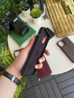 Etui de téléphone en cuir véritable Phone12 Design spécial fait à la main en différentes couleurs-Fabriqué en Turquie
