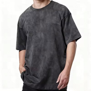Custom Wholesale Oversized Acid Wash Lightweight 100% Cotton <b>Men's</b> Casual Breathable Vintage T-<b>Shirts</b> - Product Image 1