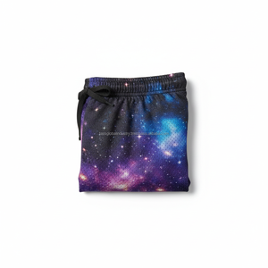 Pantalones Cortos Deportivos de Malla para Hombre, Secado Rápido, Diseño OEM con Estampado de Galaxia y Nebulosa, Gráficos de Estrellas Cósmicas, para Verano - Product Image 6