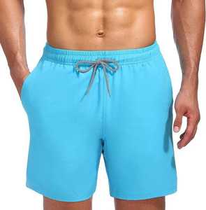 OEM Sporty Anti-UV Quick Dry Shorts for Men Drawstring Knee Length Loose Shorts Outdoor Athletic Beach - Product Image 6