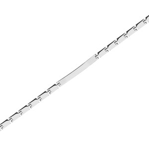 Pulsera Personalizable de Acero Inoxidable 316L de 5x41mm, Joyería Corporal de Moda, 20cm, Pulida, Clásica, Eslabones de 5mm de Ancho, Tipo Pico de Pato/Fácil de Usar - Product Image 2