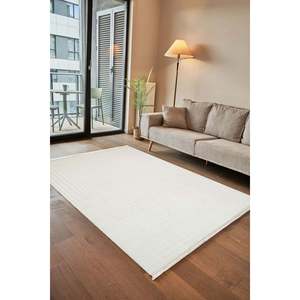 Alfombra Moderna Beige Netline CN014, 100% Acrílica, No Desprende Pelusa, Fácil de Limpiar, Duradera para Dormitorio, Estudio, Niños - Home Depot - Product Image 6
