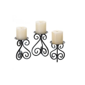 hot selling Nordic simple circular design iron <b>tea</b> light candle holder decorative for home and wedding decoration - Product Image 4