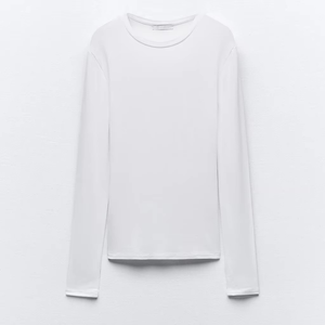 Camiseta de manga larga para mujer, camiseta de manga larga con logotipo estampado personalizado de gran tamaño para gimnasio, ropa informal para mujer, novedad de 2025 - Product Image 6