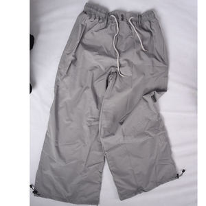 Pantalones holgados de esquí de nieve para hombre, pantalones de cintura elástica, impermeables, de Color sólido, de línea fina, pantalones holgados de Hip Hop de tendencia callejera para hombre, Hipster - Product Image 1