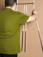 Porte-pantalon multifonctionnel à quatre barres, support de modélisation pour pantalons, accessoires de photographie de vêtements, cintre invisible et support pour pantalon