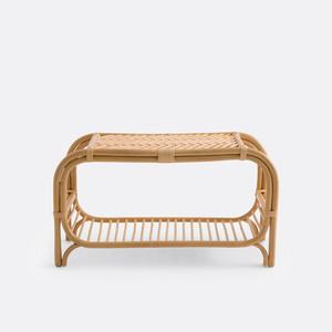 Nouvelle collection de bancs en rotin tressé naturel faits à la main pour la décoration de la maison, design minimaliste, capacité de 100 kg, peinture à 2 couches - Product Image 1