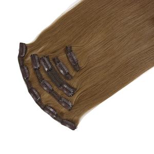 Clip dans l'extension de faisceaux de cheveux humains 100% vendeur naturel vietnamien Remy brut - Product Image 1