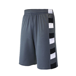 Conjunto de camiseta de baloncesto para hombre, uniforme deportivo a rayas gris, negro y blanco, con cuello en V, sin mangas, que absorbe la humedad, para todas las estaciones - Product Image 3