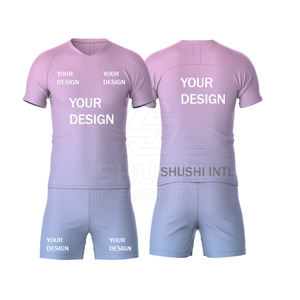 Ensemble de Tenues de Football Personnalisées, Uniformes d'Équipe de Football, Maillots et Shorts Personnalisés, Tailles Adultes, Haute Qualité, Respirant, 100% Polyester - Product Image 5