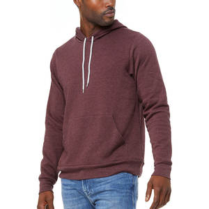 Bella + Canvas Pull unisexe en polycoton polaire Sweat/sweat à capuche à manches longues avec poche kangourou Private Label Hoodies - Product Image 6