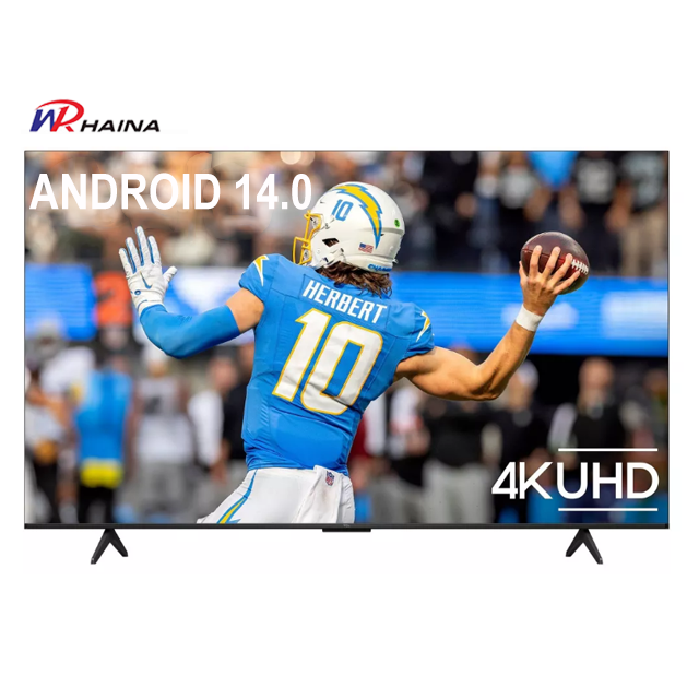 HAINA Wholesale Tv Accept Custom 2k 4k Television OEM Android Tv Smart 32 43 50 55 65 75 85 Inch Smart Led Tv