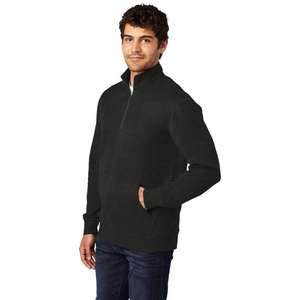 เสื้อสเวตเชิ้ตคอสูงสีดำล้วนสำหรับผู้ชายและผู้หญิง สวมใส่สบายๆ ในฤดูหนาว สไตล์ลำลองแฟชั่นสตรีทแวร์ - Product Image 5