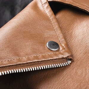 Col personnalisé meilleure couleur veste en cuir pas cher prix nouveau Design veste en cuir pour la vente en ligne - Product Image 2