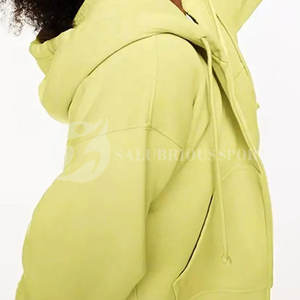 Ensemble de survêtement pour femme, style streetwear d'hiver, haut court à manches longues, jogging, 100% coton, personnalisable, deux pièces avec poches latérales - Product Image 4