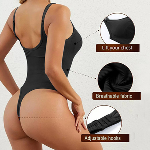 Vêtements de forme sculptants sans couture avec contrôle du ventre string sans manches pour femmes - Product Image 4