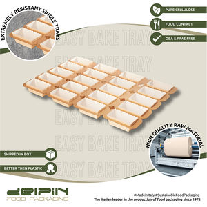 Moldes rectangulares personalizables para magdalenas y pasteles hechos en Italia, Celulosa pura, antiadherente, aptos para microondas - Product Image 3