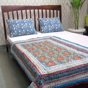 Couette imprimée en pur coton 100% biologique pour tout-petit, couette pour bébé faite à la main au meilleur prix, vente en gros - Product Image 3