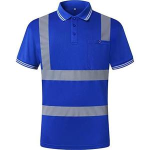 <b>Orange</b> Color Safety <b>Hi</b> <b>Vis</b> Polo Shirts Men's <b>Hi</b> <b>Vis</b> Construction Short Sleeve Reflective Safety Polo Shirt - Product Image 1