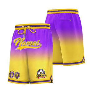 Short de basket-ball réversible personnalisé en gros uniformes de sports d'équipe imprimés par sublimation OEM ODM vendeur prix d'usine - Product Image 4
