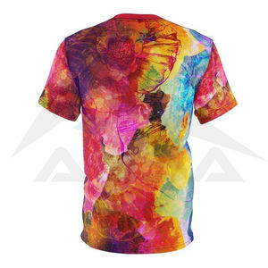 Nouveau dernier Design 2024 Tie Dye t-shirts pour hommes à motifs partout chemise imprimée botanique dans tous les multi couleurs Tie Dye t-shirts - Product Image 4