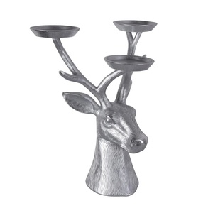 Bougeoir visage de cerf en métal personnalisé décoration d'intérieur cadeaux d'art pour Noël décoration de la maison pilier bougeoir - Product Image 3