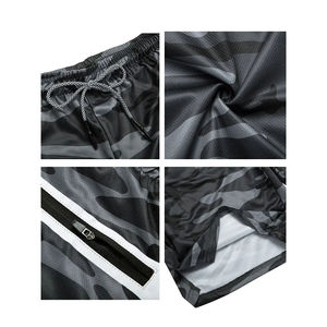 Pantalones cortos de playa para nadar con forro de cordón impermeable de alta calidad para hombre Pantalones cortos de playa de tela de poliéster sólido con estampado de sublimación - Product Image 6