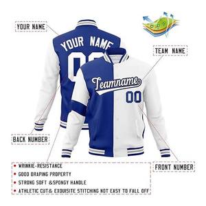 เสื้อแจ็กเก็ตน้ำหนักเบาสำหรับผู้ใหญ่และเยาวชนเสื้อแจ็กเก็ตเบสบอลวิทยาลัยหนังโคโลแตกต่างกัน - Product Image 3