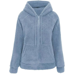 เสื้อฮู้ดซิปขนแกะเชอร์ปา250ปรับแต่งได้ปรับแต่งได้ขนาดพลัสไซส์ใส่สบายโอเวอร์ไซส์กระเป๋าให้ความอบอุ่นปัก3D ที่โดดเด่นสำหรับฤดูหนาว - Product Image 5