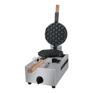 Commercial Use Non-Stick Plate Aberdeen Waffle Making Machine Stainless steel Gas Egg Bubble Waffle Maker