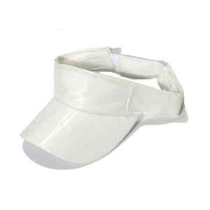 High Quality <b>Sun</b> Visor <b>Hats</b> Women <b>Men</b> Holographic PVC <b>Sun</b> Visor Outdoor <b>Sun</b> PU Leather Visor <b>Hat</b> - Product Image 2