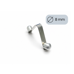 Ressort en bande en V de haute qualité en acier ou en aluminium avec un ou deux goupilles de verrouillage, fabriqué en Italie pour application industrielle - Product Image 1
