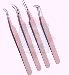 Pince à épiler en acier inoxydable de qualité supérieure extensions de cils de marque privée volume pince à épiler vente en gros - Product Image 2