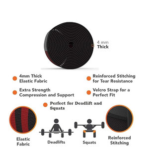 Genouillères de musculation réglables unisexes Nouvelle arrivée Gym Training Élastique de genouillère en coton doux pour adultes-OEM - Product Image 2