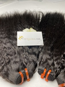 Paquets de tissage de cheveux humains bruts non transformés Yaki droits avec des paquets de cheveux vietnamiens crépus de Style vague de corps - Product Image 5