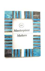 Sophisticated Mother of <b>Pearl</b> Inlaid Bone and Resin <b>Photo</b> <b>Frame</b> for Stylish Home Decor - Product Image 3