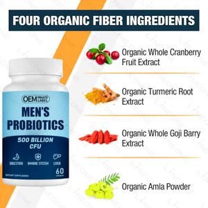 Probiotiques OEM pour Hommes 500 Milliards de UFC Santé Digestive Intestinale 60 Comprimés 2 Capsules Quotidiennes - Product Image 6