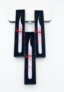 Pinzas Profesionales para Pestañas en Forma de Delfín, Acero Inoxidable, Agarre de Diamante, Punta Curva, Mango Plano Antideslizante, Precisión de 10 mm - Product Image 6