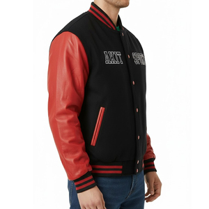 Fournisseur direct d'usine Veste universitaire d'hiver pour hommes - Conception personnalisée Logo frontal Respirant et coupe-vent Faible MOQ 2 pièces - Product Image 3