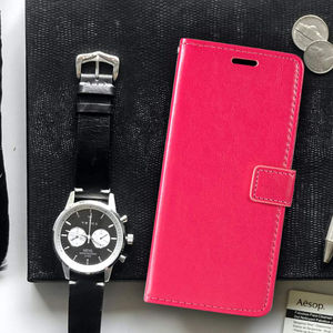 Cartera Larga Unisex de Cuero Genuino con Doble Cremallera y Tarjetero para Uso en Interiores y para Teléfono - Product Image 3