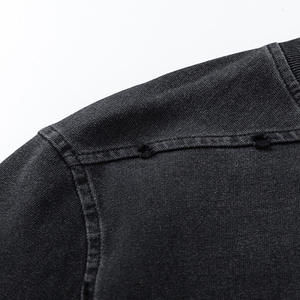 New Arrival Short Sleeves Blank Acid Washed Loose T-<b>shirts</b> for <b>Men</b> Trendy Fashion Distressed Design T-<b>Shirts</b> for Unisex - Product Image 4